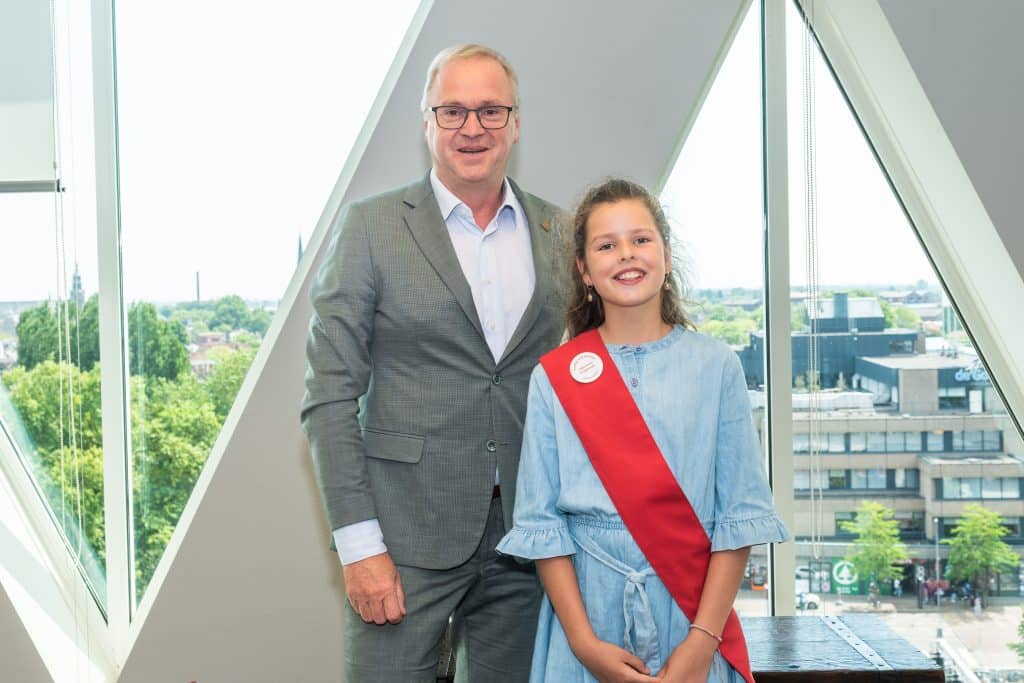 Wethouder Evert Bobeldijk met kinderwethouder Valentina Krijgsman